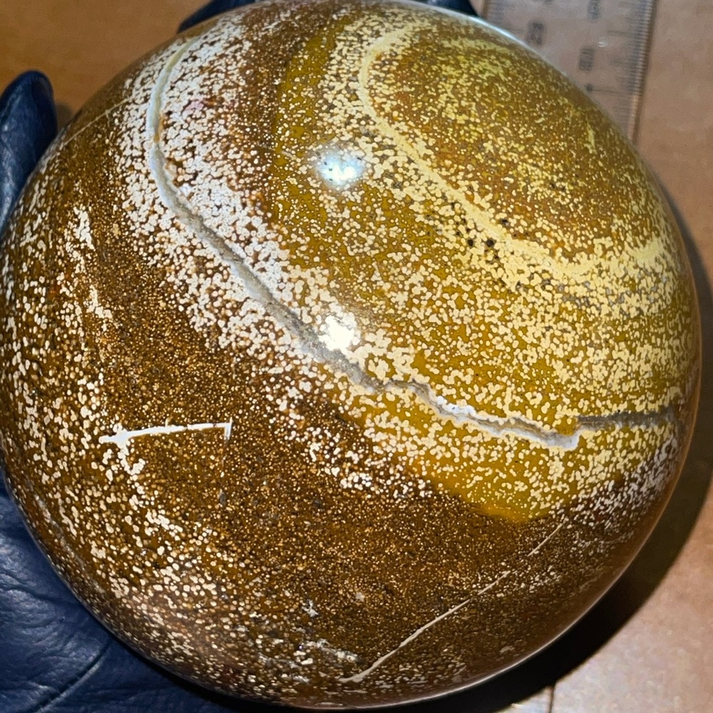 Large Ocean Jasper Sphere 💛HP💛 - Picture 9 of 16